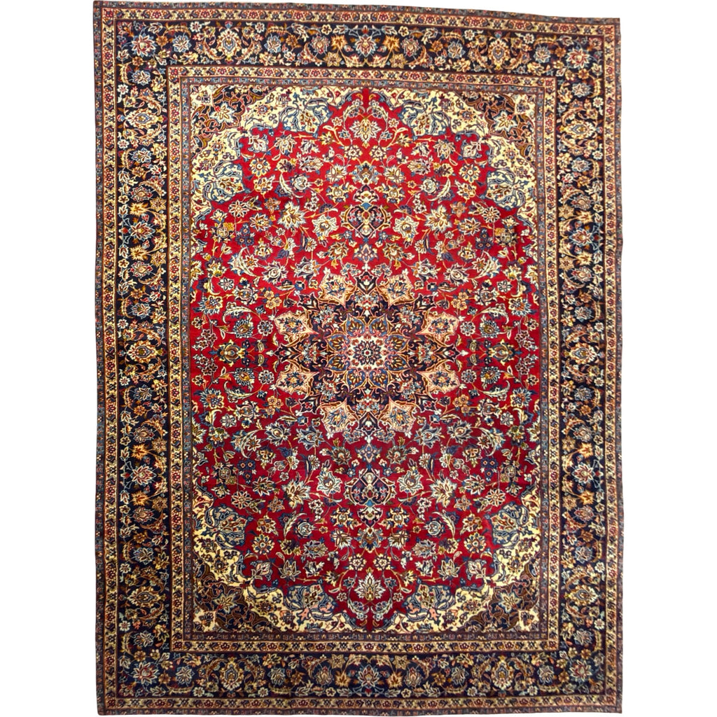 418 x 293 cm Hand Knotted Persian Najafabad – Floral Wool Rug