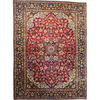 418 x 293 cm Hand Knotted Persian Najafabad – Floral Wool Rug