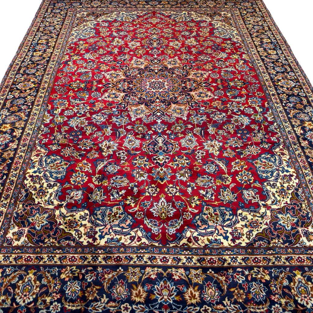 418 x 293 cm Hand Knotted Persian Najafabad – Floral Wool Rug