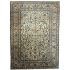 350 x 245 cm Hand Knotted Persian Kashan – Cream Wool Rug
