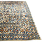 350 x 245 cm Hand Knotted Persian Kashan – Cream Wool Rug
