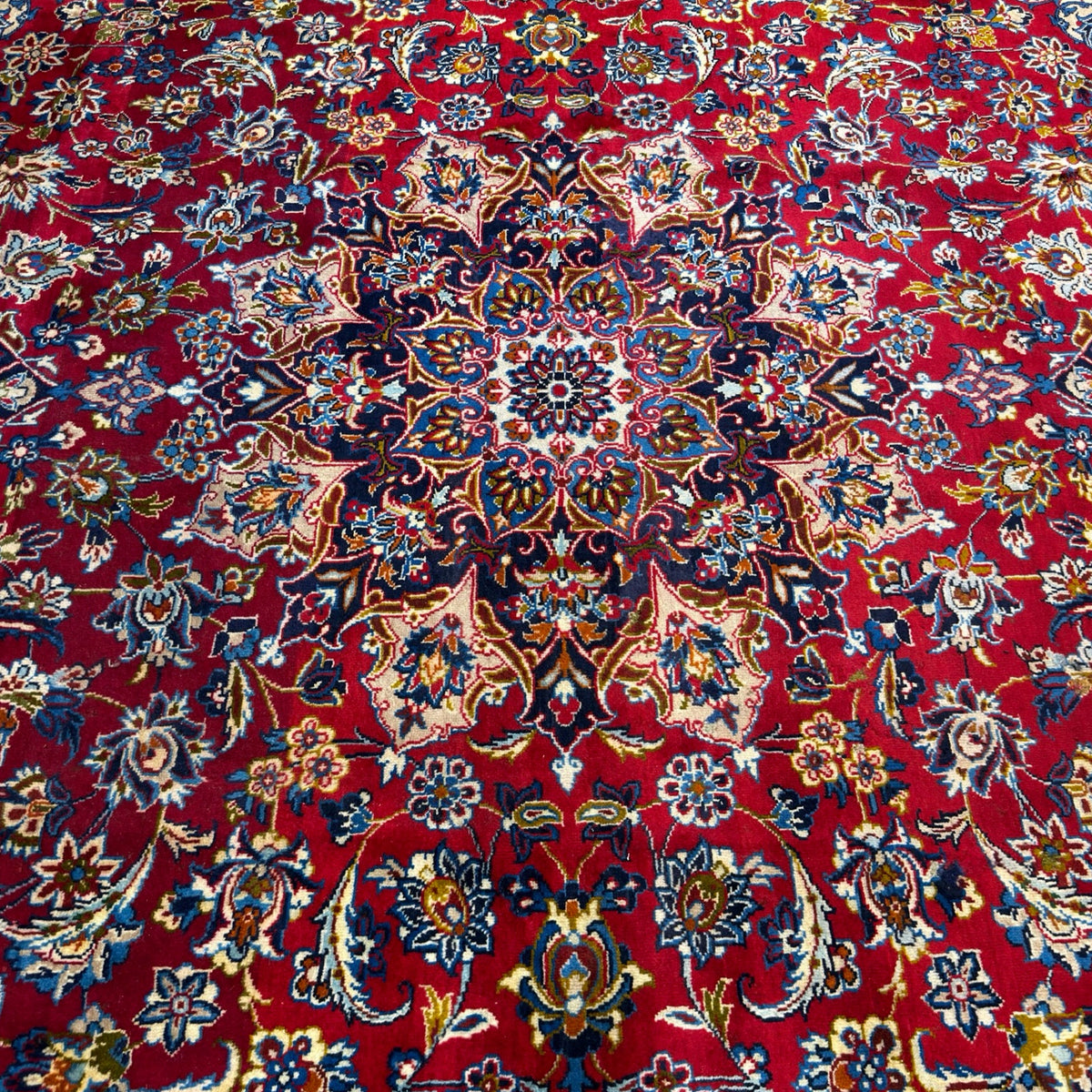 418 x 293 cm Hand Knotted Persian Najafabad – Floral Wool Rug