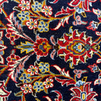 409 x 300 cm Hand Knotted Navy & Red Persian Kashan – Wool Rug