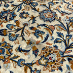 350 x 245 cm Hand Knotted Persian Kashan – Cream Wool Rug