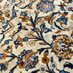 350 x 245 cm Hand Knotted Persian Kashan – Cream Wool Rug