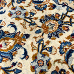 350 x 245 cm Hand Knotted Persian Kashan – Cream Wool Rug