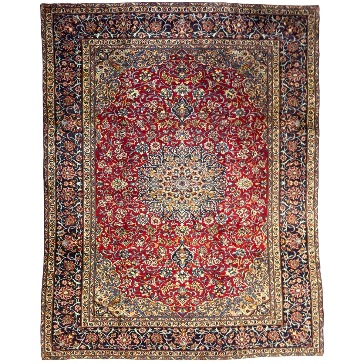 390 x 285 cm Hand Knotted Persian Najafabad – Floral Wool Rug