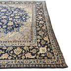 428 x 313 cm Large Size Persian Blue Kashan – Wool Hand Knotted Rug