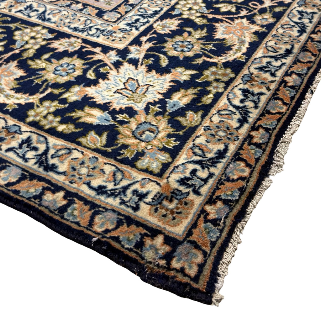 428 x 313 cm Large Size Persian Blue Kashan – Wool Hand Knotted Rug