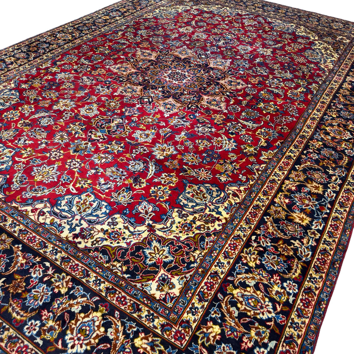 418 x 293 cm Hand Knotted Persian Najafabad – Floral Wool Rug
