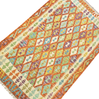 191 x 121 cm Hand Woven Afghan Kilim Rug