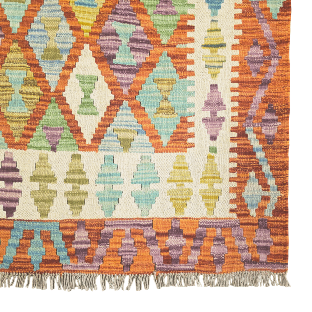 191 x 121 cm Hand Woven Afghan Kilim Rug