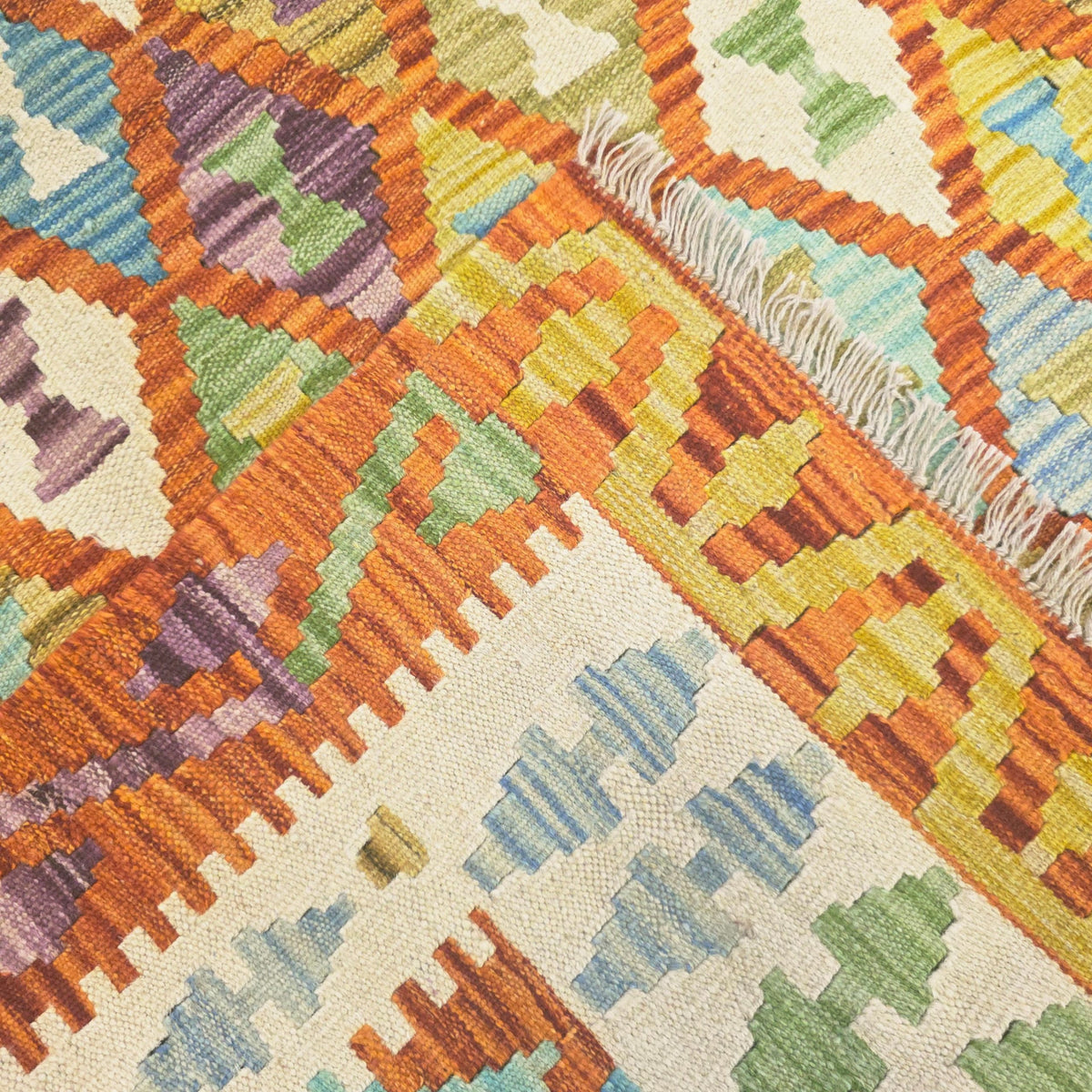 191 x 121 cm Hand Woven Afghan Kilim Rug