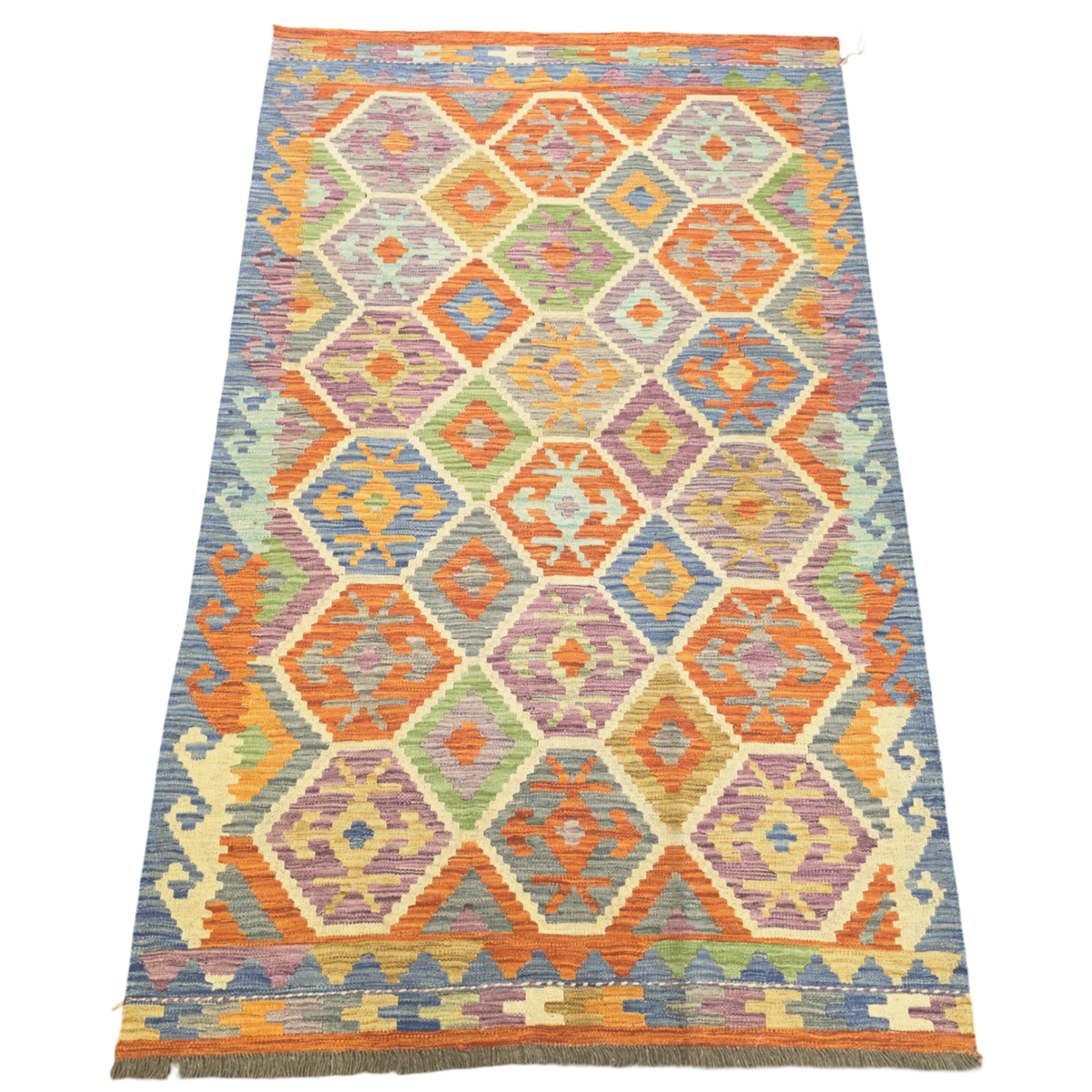 199 x 123 cm Hand Woven Afghan Kilim Rug