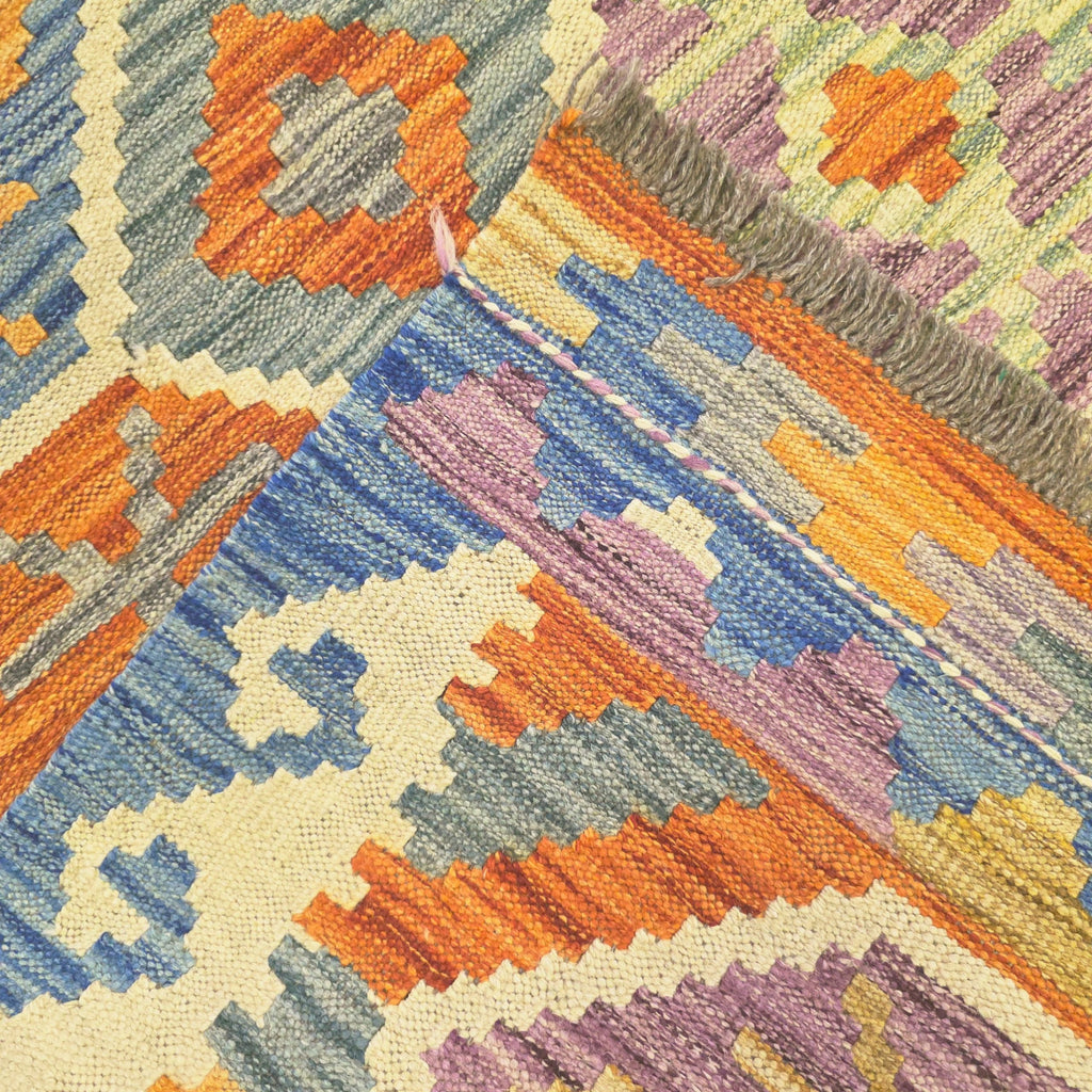 199 x 123 cm Hand Woven Afghan Kilim Rug