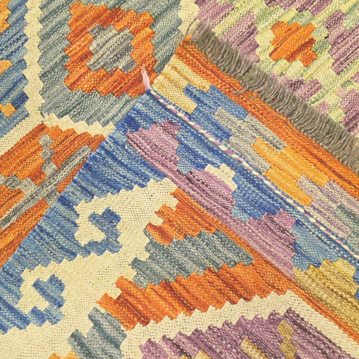 199 x 123 cm Hand Woven Afghan Kilim Rug