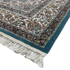 350 x 250 cm Light Blue Kashan Persian Machine Made Rug