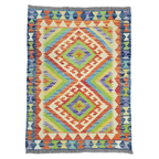 125 x 84 cm Hand Woven Afghan Kilim Rug