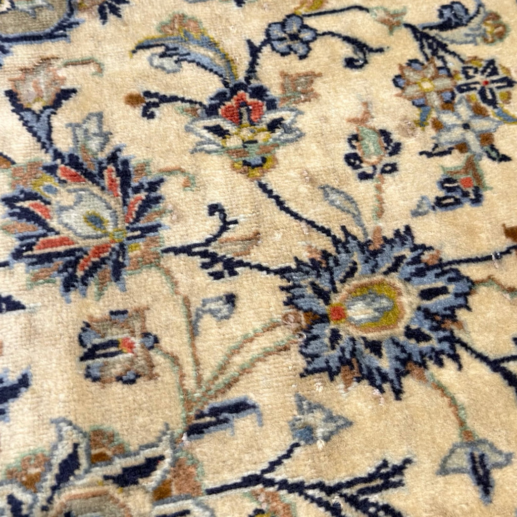 352 x 252 cm Hand Knotted Persian Kork Wool – Kashan Beige Green Rug