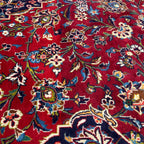 383 x 277 cm Hand Knotted Persian Kashan Red – Wool Rug