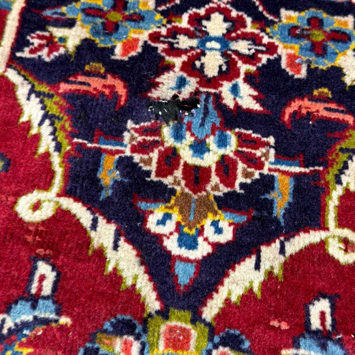 383 x 277 cm Hand Knotted Persian Kashan Red – Wool Rug
