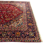 360 x 235 cm Hand Knotted Floral Persian Kashan Red – Wool Rug