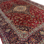 383 x 277 cm Hand Knotted Persian Kashan Red – Wool Rug