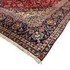 360 x 235 cm Hand Knotted Floral Persian Kashan Red – Wool Rug