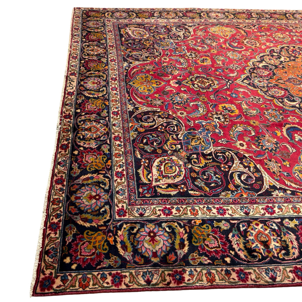360 x 285 cm Hand Knotted Persian Sabzewar – Wool Rug
