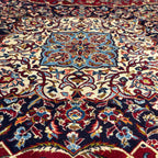383 x 277 cm Hand Knotted Persian Kashan Red – Wool Rug