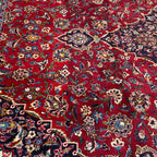 383 x 277 cm Hand Knotted Persian Kashan Red – Wool Rug
