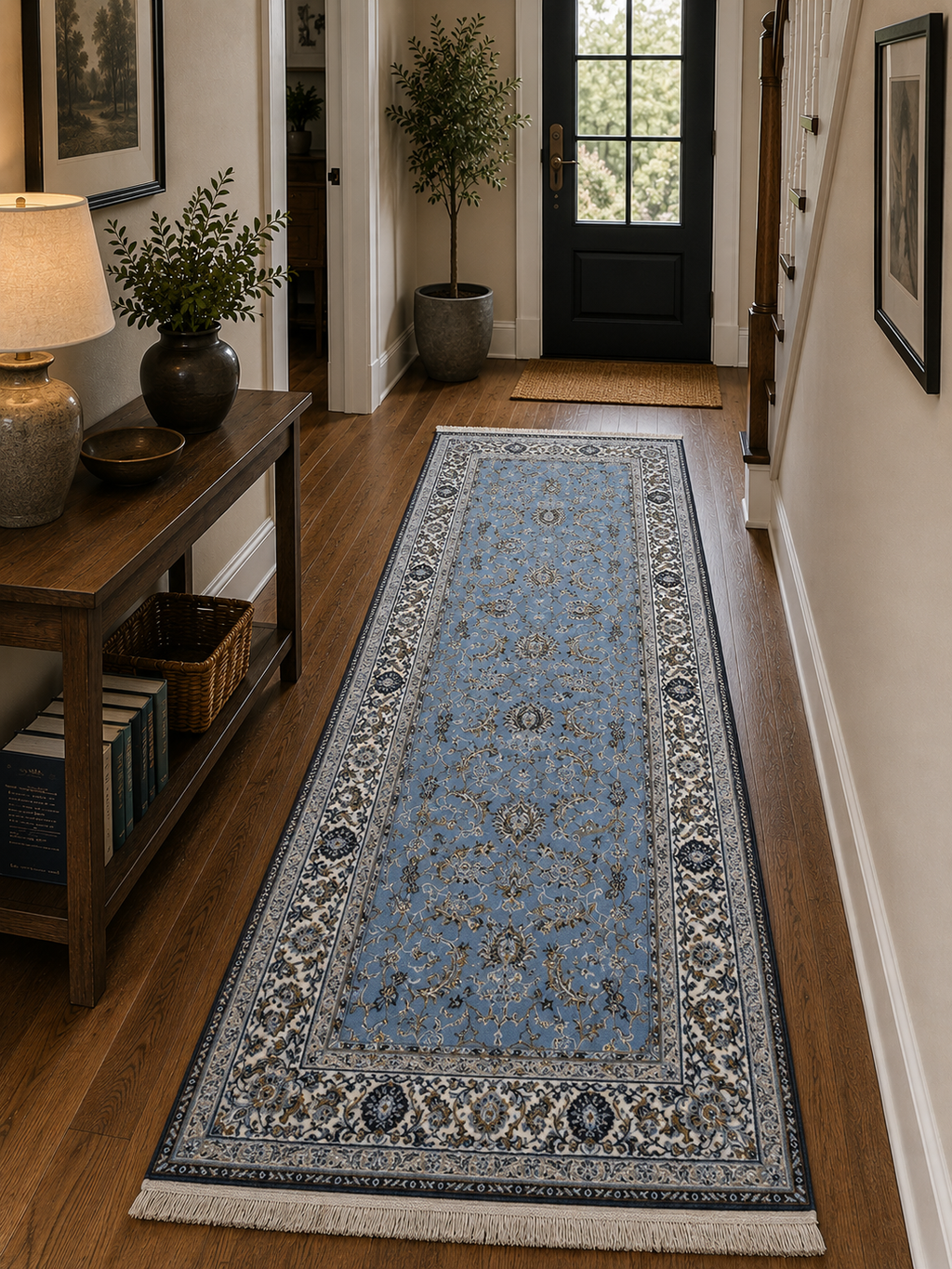 200 x 80 cm Persian Design Machine-Made Runner Rug