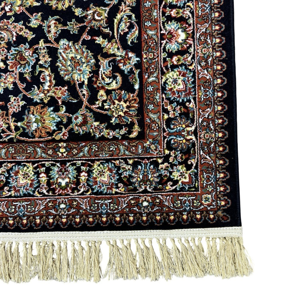 Black and gold Persian rug detail