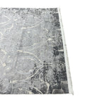 230 x 160 cm Silver Grey Vintage Damask Pattern Rug
