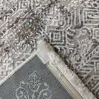 230 x 160 cm Silver Vintage Persian-Inspired Faded Rug