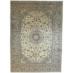 346 x 246 cm Hand Knotted Persian Kashan Wool Rug