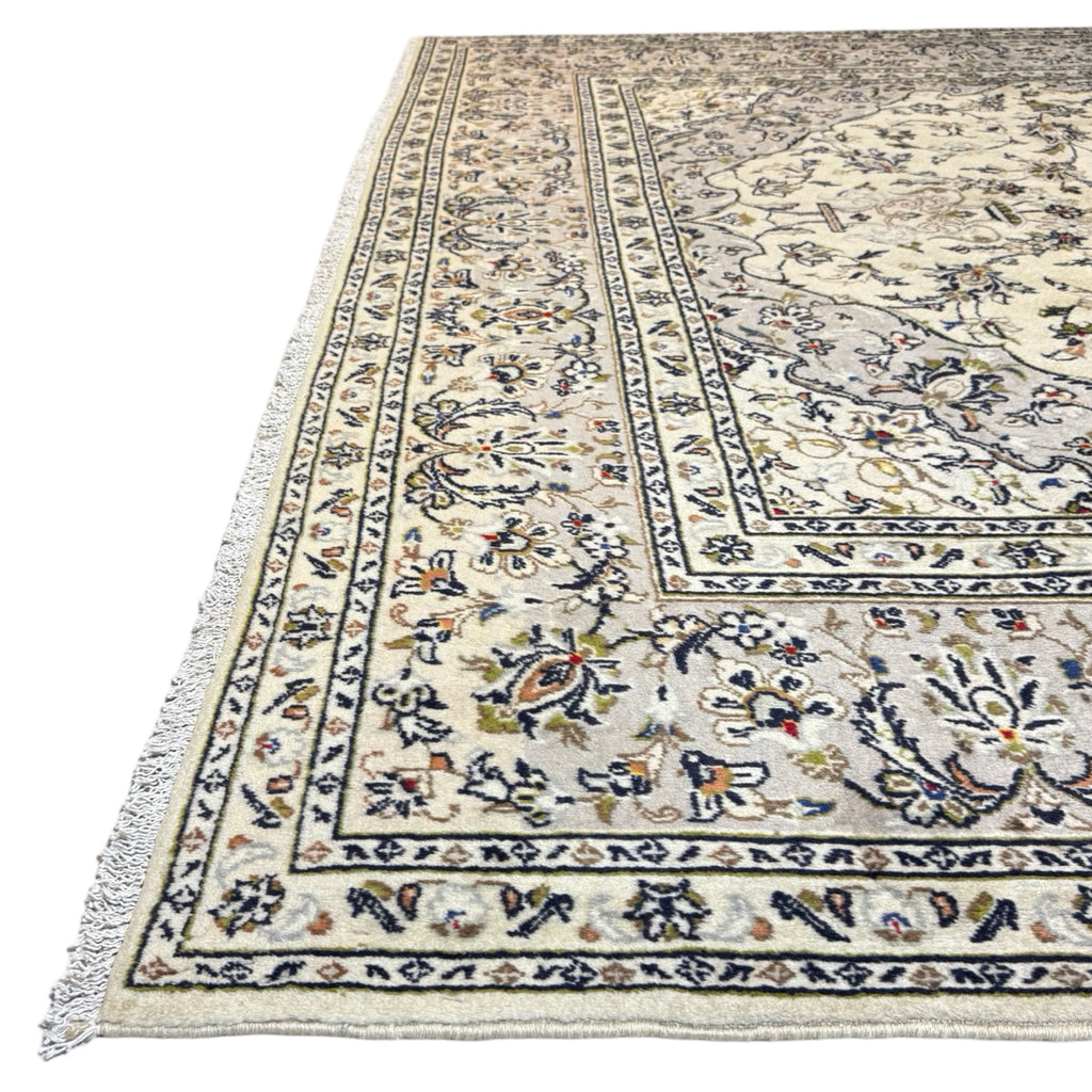 346 x 246 cm Hand Knotted Persian Kashan Wool Rug