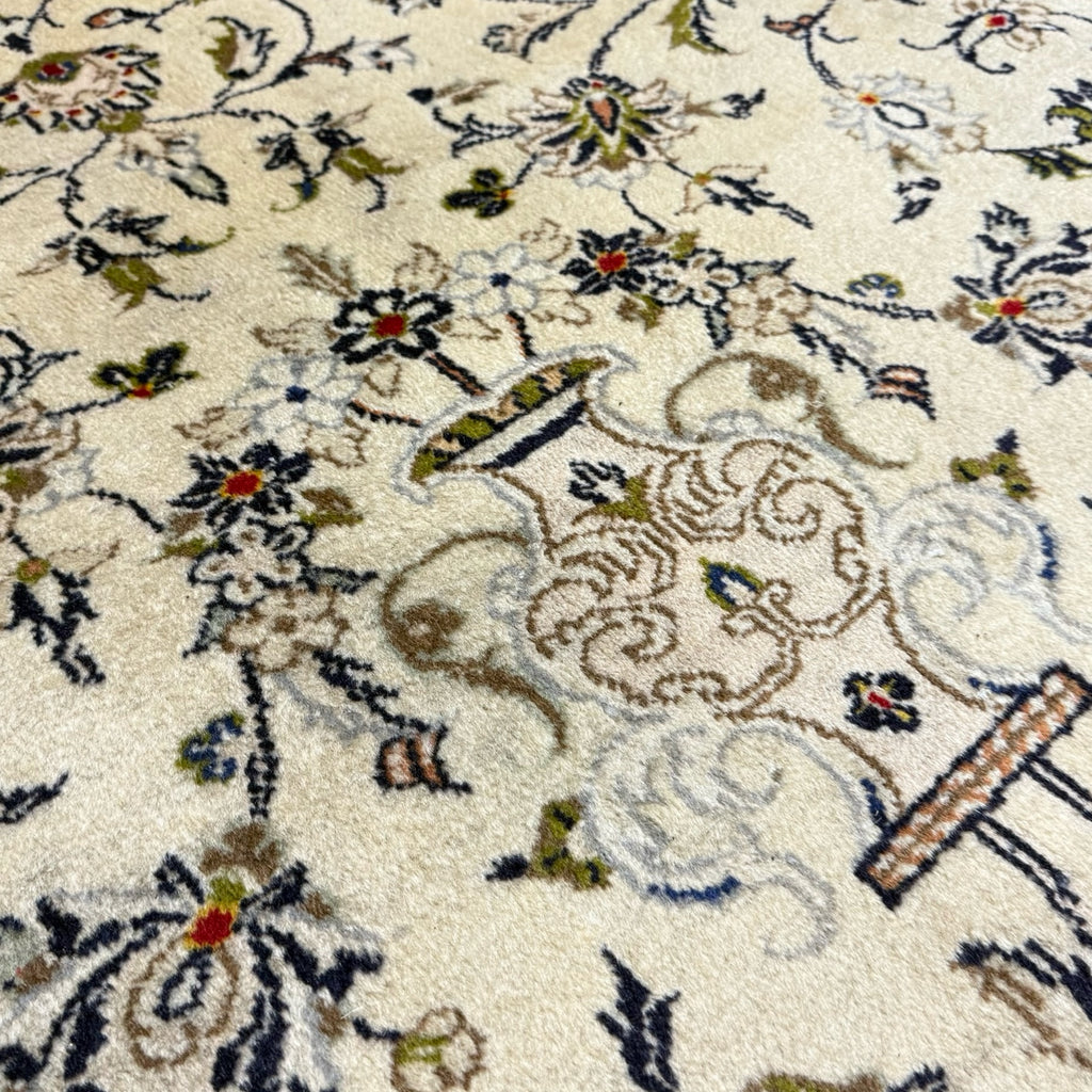 346 x 246 cm Hand Knotted Persian Kashan Wool Rug