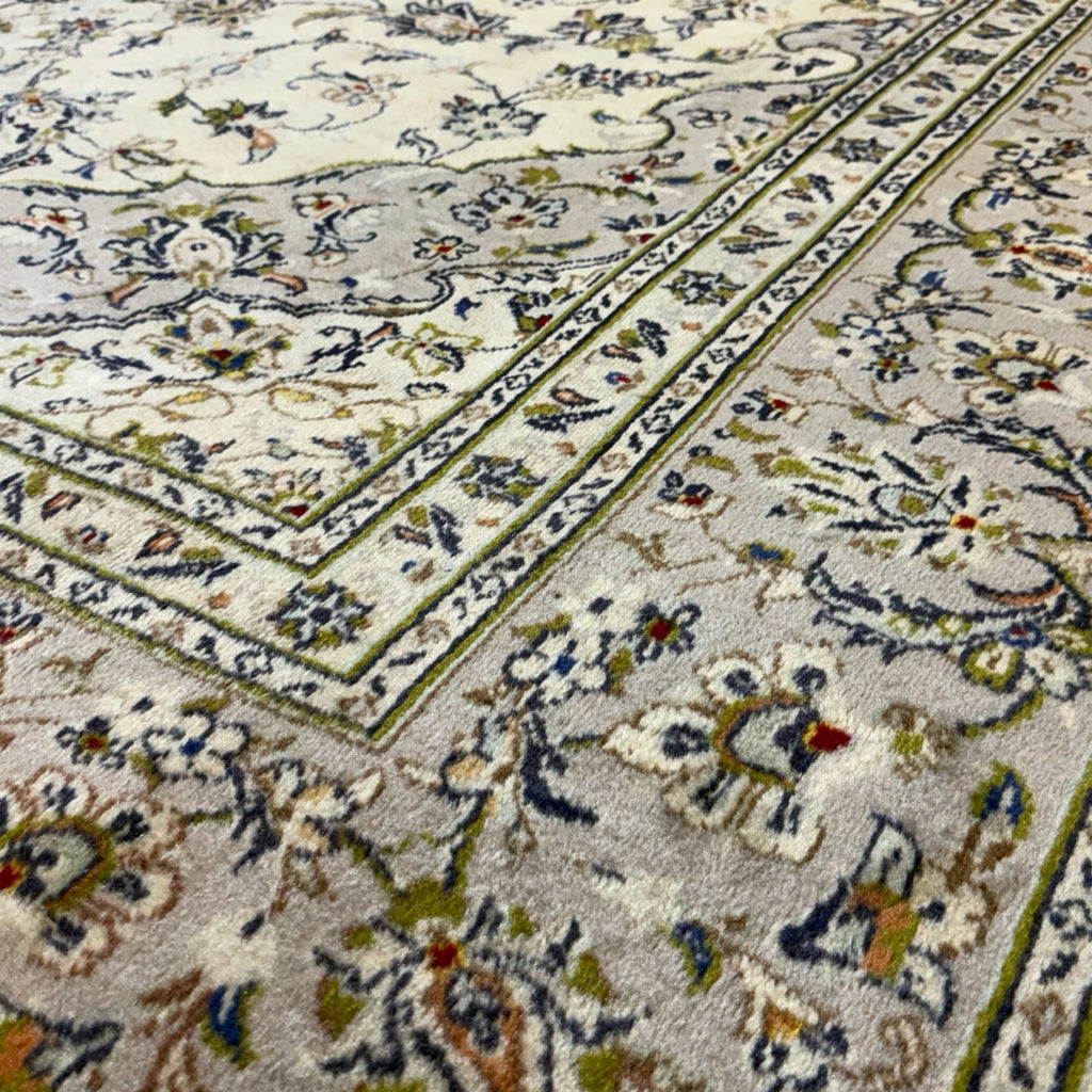 346 x 246 cm Hand Knotted Persian Kashan Wool Rug