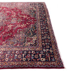 400 x 290 cm Large Vintage Persian Mashad Hand-Knotted Wool Rug