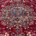 400 x 290 cm Large Vintage Persian Mashad Hand-Knotted Wool Rug