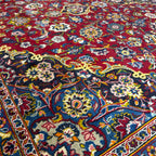 426 x 290 cm Red/Gold Persian Kashan Hand-Knotted – Wool Rug