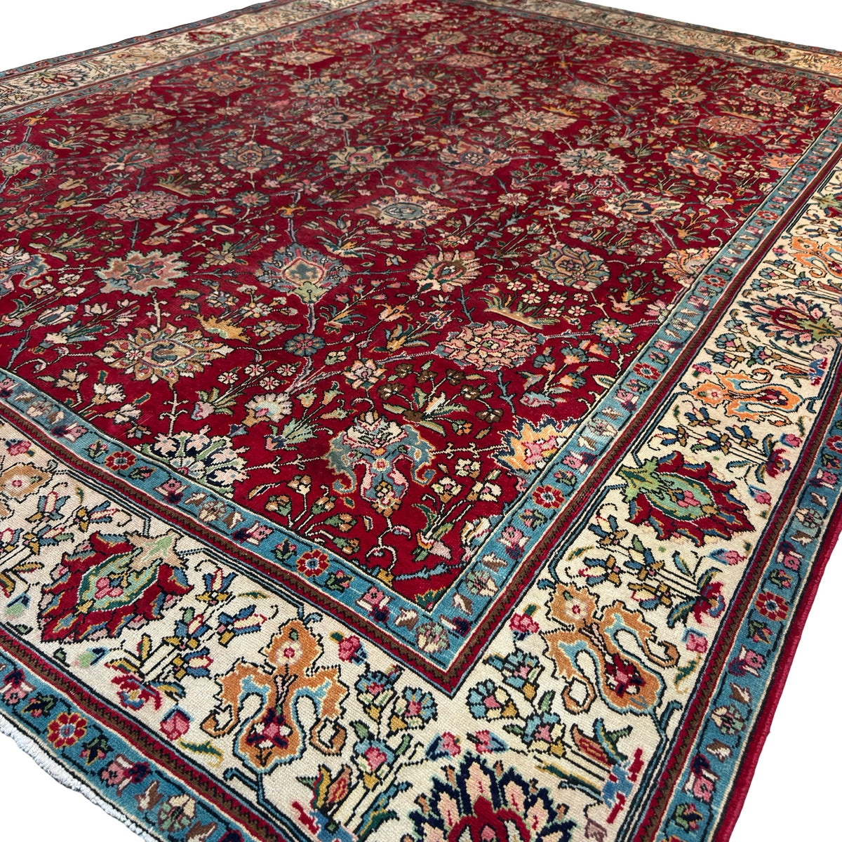 405 x 315 cm Large Persian Tabriz Hand-Knotted – Wool Rug