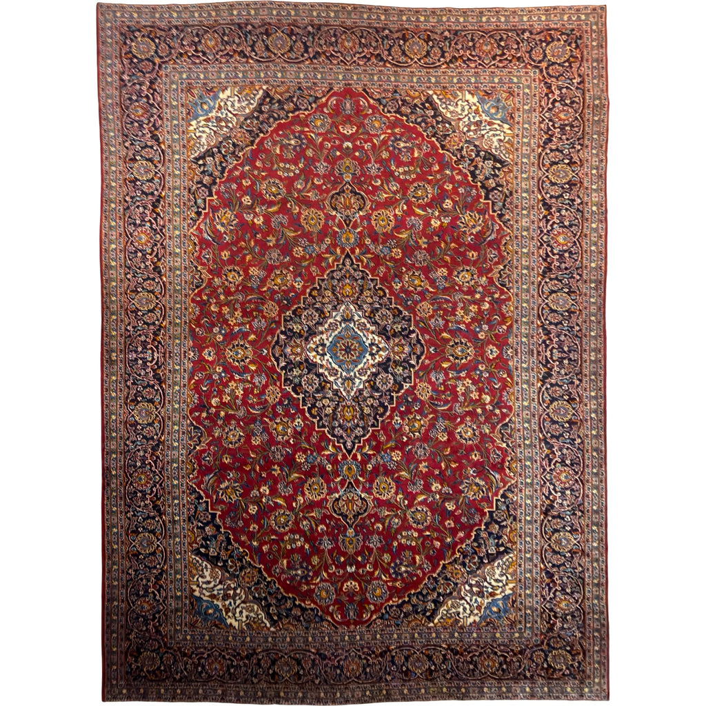 435 x 300 cm Extra-Large Persian Kashan Hand-Knotted – Wool Rug