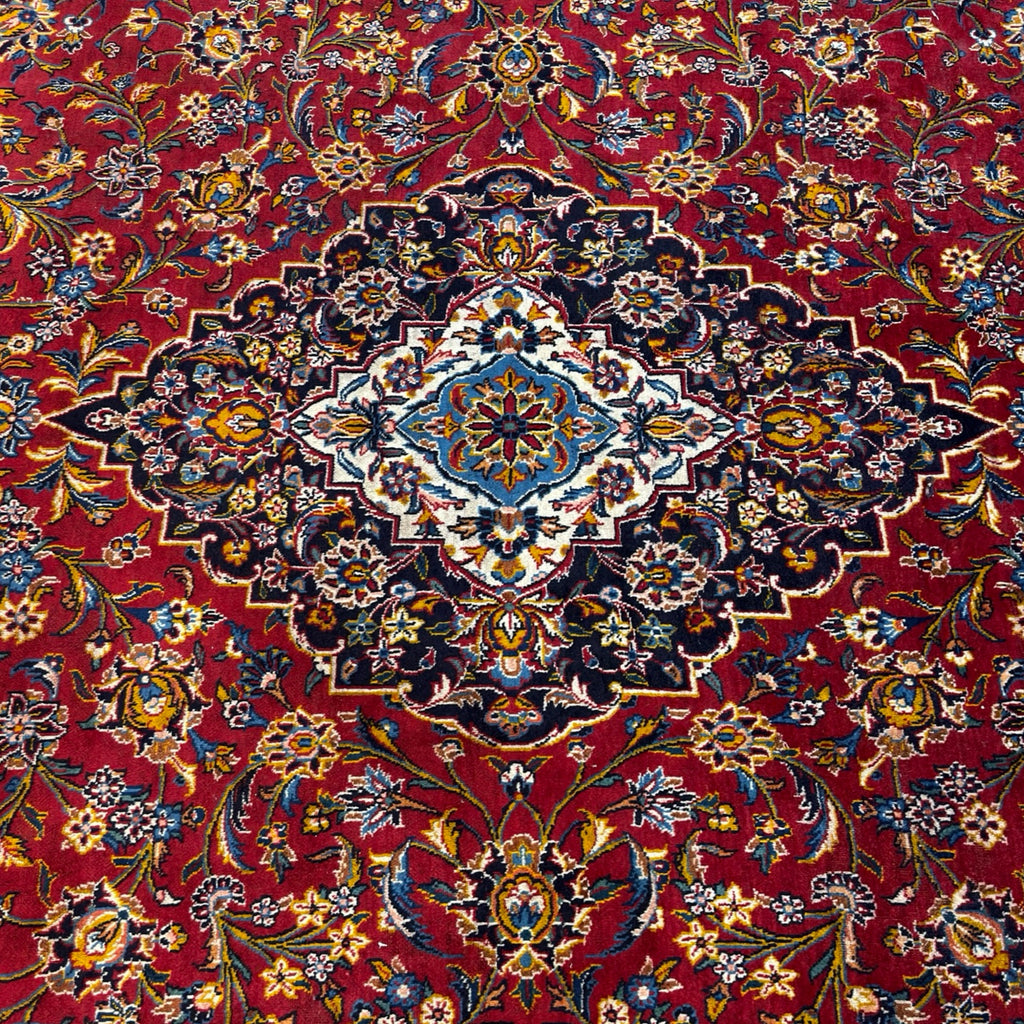 435 x 300 cm Extra-Large Persian Kashan Hand-Knotted – Wool Rug