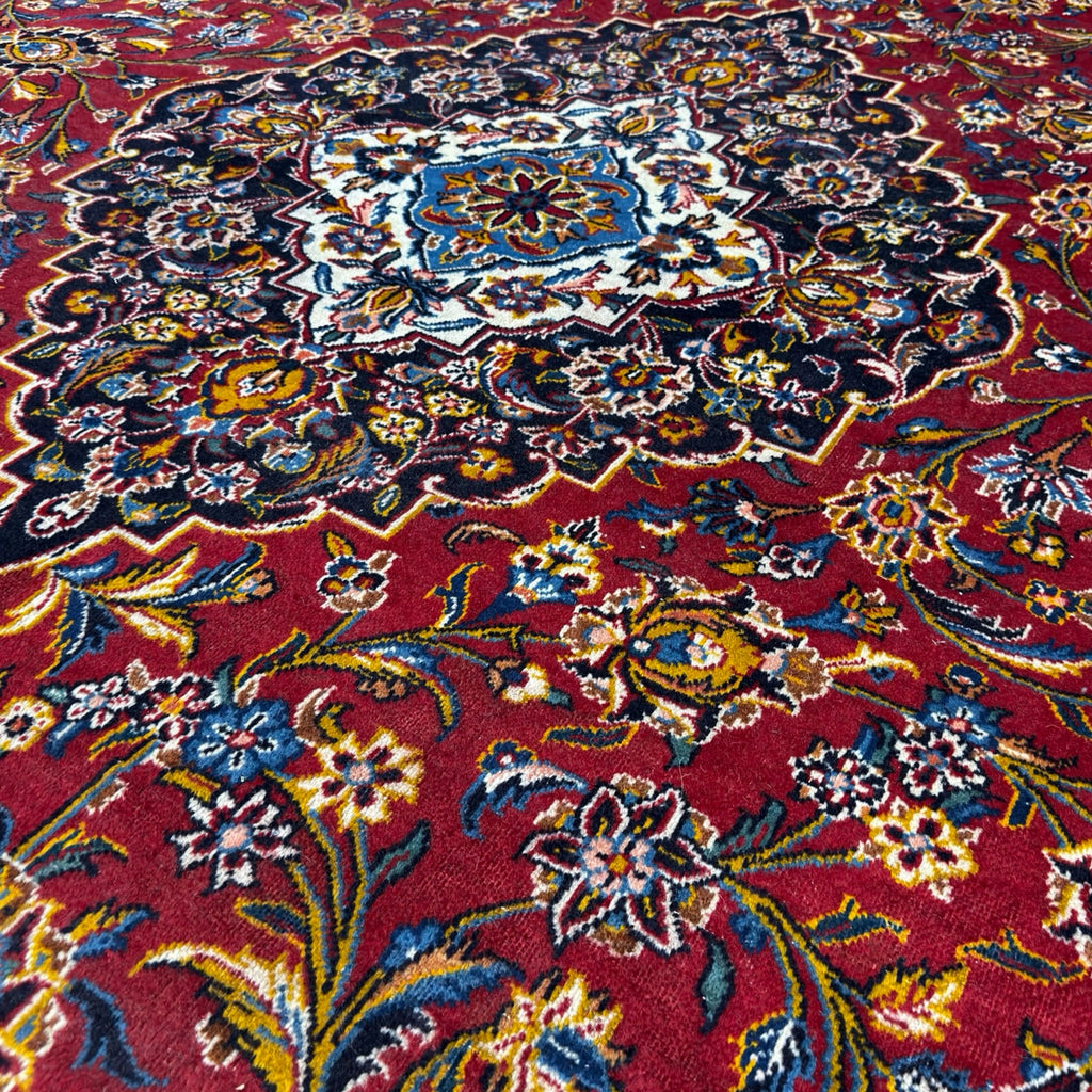435 x 300 cm Extra-Large Persian Kashan Hand-Knotted – Wool Rug