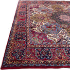 295 x 297 cm Rare Square Persian Perspolis Kashmar Hand-Knotted Wool Rug