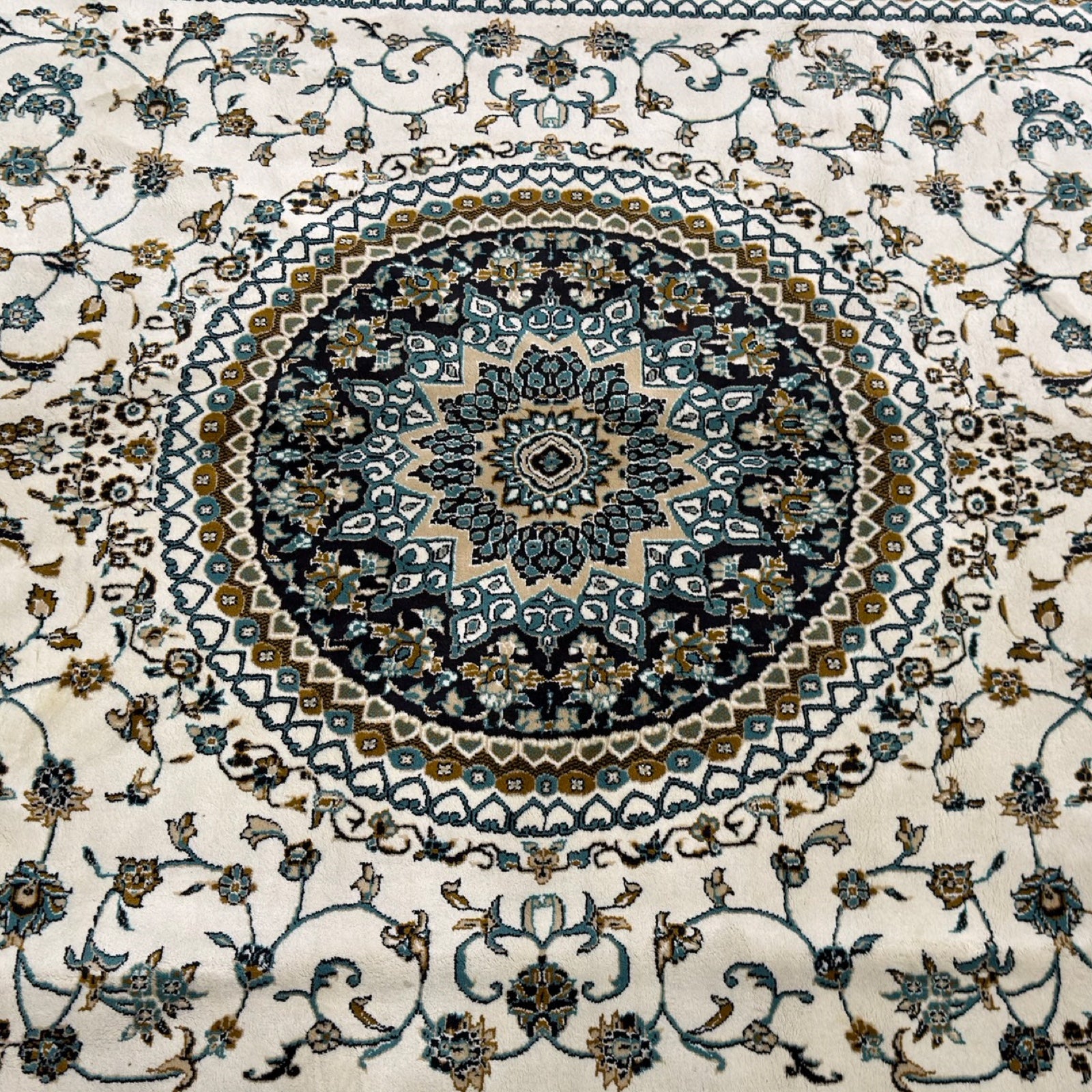350 x 250 cm Persian Kirman Floral Machine Made Rug
