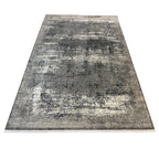 290 x 200 cm Milat Aspendos Modern Distressed Rug – Grey & Anthracite