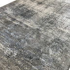 290 x 200 cm Milat Aspendos Modern Distressed Rug – Grey & Anthracite